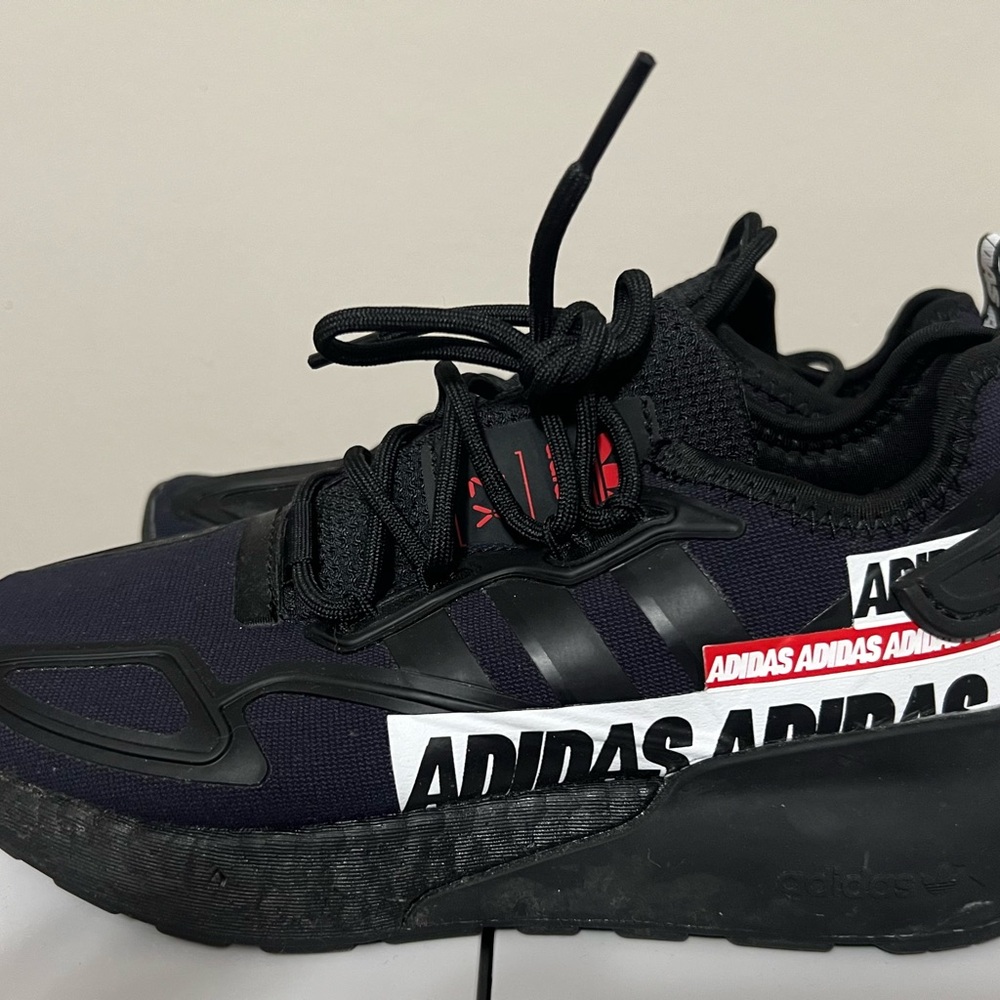 Adidas Black and Red Sneakers